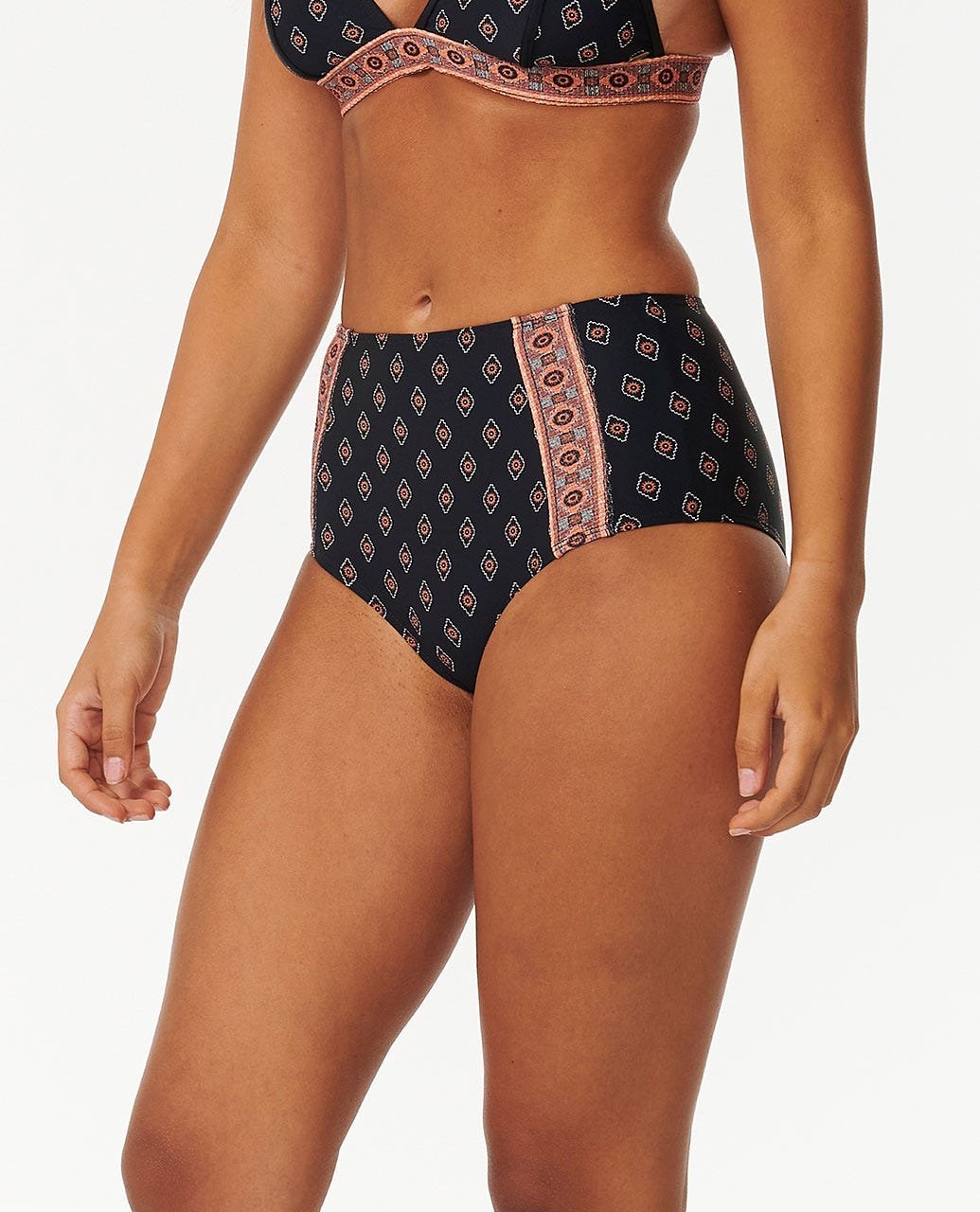 Pacific Dreams High Waist Cheeky Coverage Bikini Bottoms - Image 2