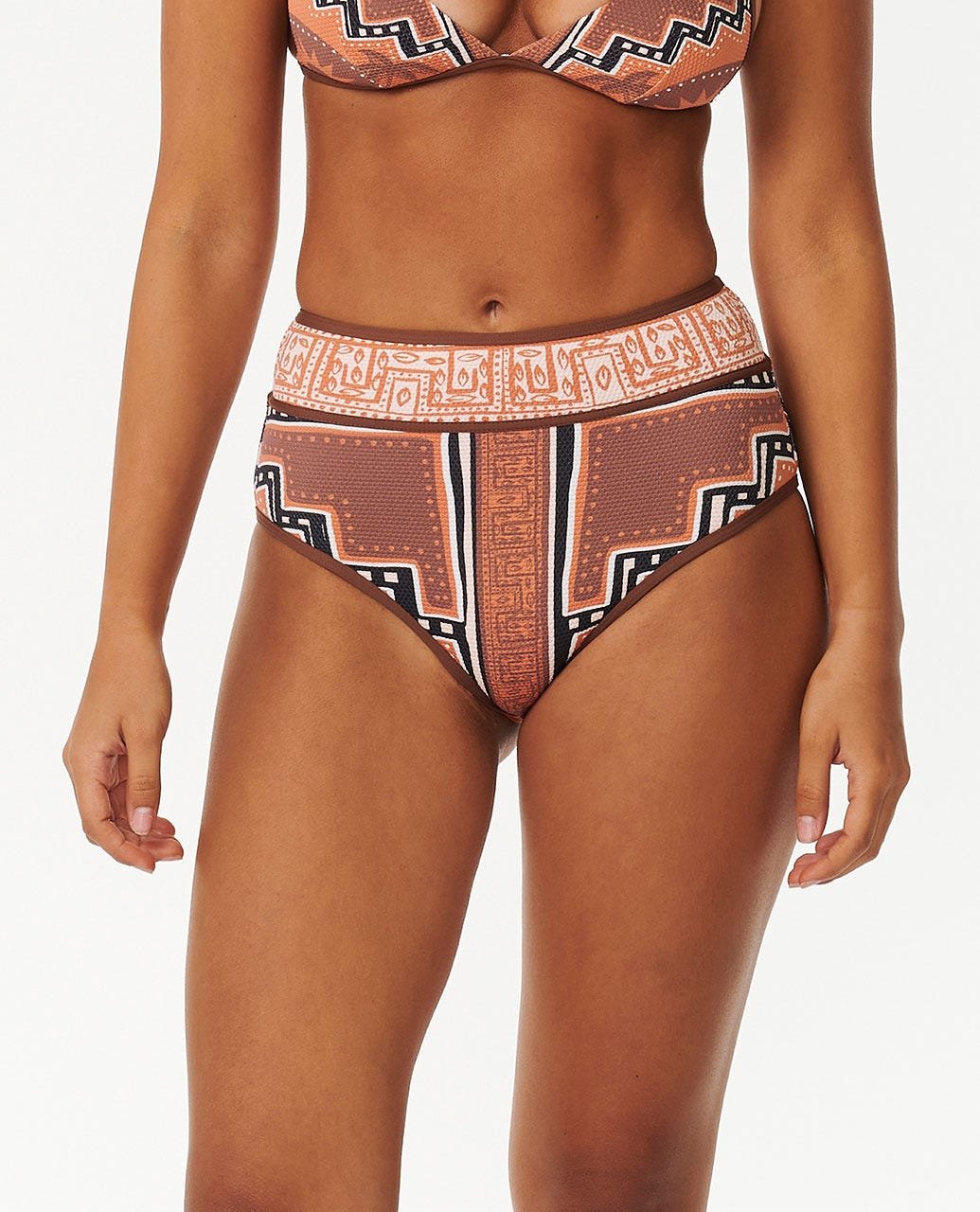 Pacific Dreams High Waisted Good Coverage Bikini Bottoms