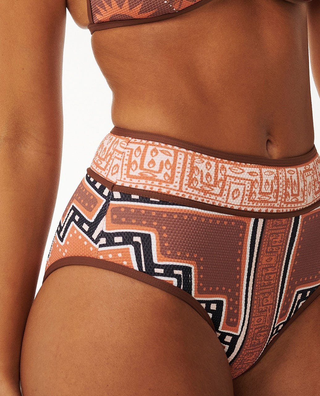 Pacific Dreams High Waisted Good Coverage Bikini Bottoms - Image 4